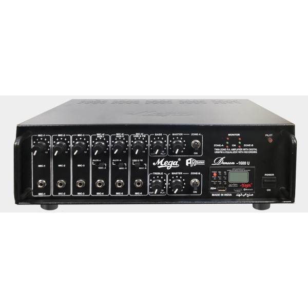 Denson 1600U P.A Twin Zone Power Amplifiers